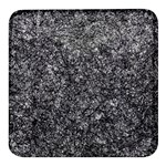 Black and white Abstract expressive print Square Glass Fridge Magnet (4 pack)