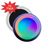 Circle Colorful Rainbow Spectrum Button Gradient 2.25  Magnets (10 pack) 
