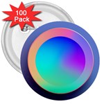Circle Colorful Rainbow Spectrum Button Gradient 3  Buttons (100 pack) 