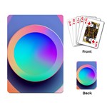 Circle Colorful Rainbow Spectrum Button Gradient Playing Cards Single Design (Rectangle)