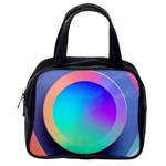 Circle Colorful Rainbow Spectrum Button Gradient Classic Handbag (One Side)