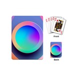 Circle Colorful Rainbow Spectrum Button Gradient Playing Cards Single Design (Mini)