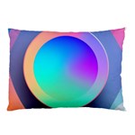 Circle Colorful Rainbow Spectrum Button Gradient Pillow Case (Two Sides)