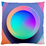 Circle Colorful Rainbow Spectrum Button Gradient Large Cushion Case (One Side)