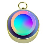 Circle Colorful Rainbow Spectrum Button Gradient Gold Compasses