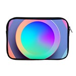 Circle Colorful Rainbow Spectrum Button Gradient Apple MacBook Pro 17  Zipper Case