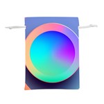 Circle Colorful Rainbow Spectrum Button Gradient Lightweight Drawstring Pouch (M)