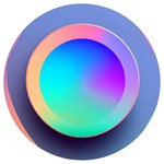 Circle Colorful Rainbow Spectrum Button Gradient Round Trivet