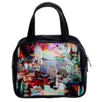 Digital Computer Technology Office Information Modern Media Web Connection Art Creatively Colorful C Classic Handbag (Two Sides)