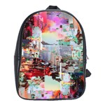 Digital Computer Technology Office Information Modern Media Web Connection Art Creatively Colorful C School Bag (Large)