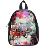 Digital Computer Technology Office Information Modern Media Web Connection Art Creatively Colorful C School Bag (Small)