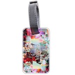 Digital Computer Technology Office Information Modern Media Web Connection Art Creatively Colorful C Luggage Tag (two sides)