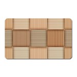 Wooden Wickerwork Texture Square Pattern Magnet (Rectangular)