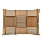 Wooden Wickerwork Texture Square Pattern Pillow Case