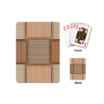 Wooden Wickerwork Texture Square Pattern Playing Cards Single Design (Mini)