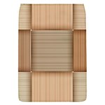 Wooden Wickerwork Texture Square Pattern Removable Flap Cover (S)