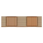 Wooden Wickerwork Texture Square Pattern Oblong Satin Scarf (16  x 60 )
