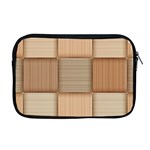 Wooden Wickerwork Texture Square Pattern Apple MacBook Pro 17  Zipper Case