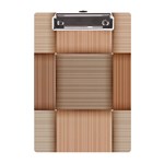 Wooden Wickerwork Texture Square Pattern A5 Acrylic Clipboard