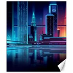 Digital Art Artwork Illustration Vector Buiding City Canvas 20  x 24 