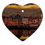 Old Port Of Maasslui Netherlands Ornament (Heart)