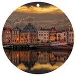 Old Port Of Maasslui Netherlands UV Print Acrylic Ornament Round