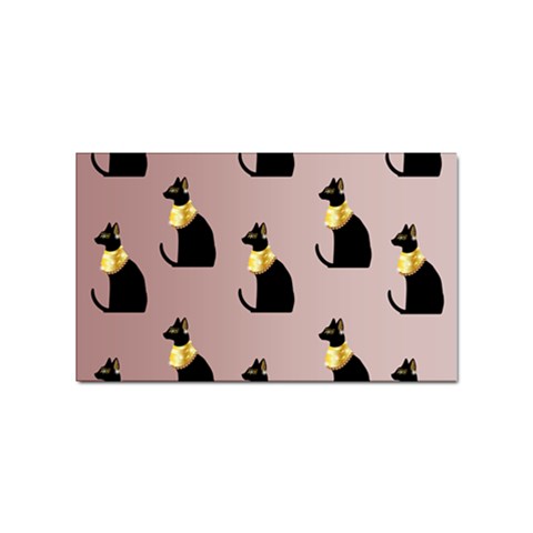 Cat Egyptian Ancient Statue Egypt Culture Animals Sticker Rectangular (100 pack) from UrbanLoad.com Front