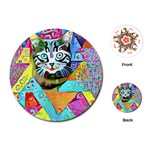 Kitten Cat Pet Animal Adorable Fluffy Cute Kitty Playing Cards Single Design (Round)