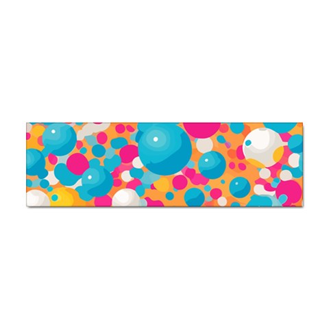 Circles Art Seamless Repeat Bright Colors Colorful Sticker Bumper (100 pack) from UrbanLoad.com Front