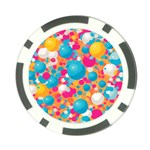 Circles Art Seamless Repeat Bright Colors Colorful Poker Chip Card Guard