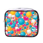 Circles Art Seamless Repeat Bright Colors Colorful Mini Toiletries Bag (One Side)