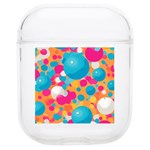 Circles Art Seamless Repeat Bright Colors Colorful Soft TPU AirPods 1/2 Case