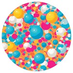 Circles Art Seamless Repeat Bright Colors Colorful UV Print Acrylic Ornament Round