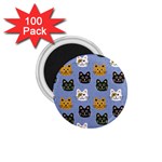 Cat Cat Background Animals Little Cat Pets Kittens 1.75  Magnets (100 pack) 