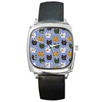 Cat Cat Background Animals Little Cat Pets Kittens Square Metal Watch