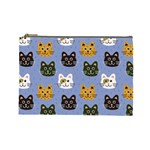 Cat Cat Background Animals Little Cat Pets Kittens Cosmetic Bag (Large)