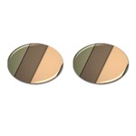 Abstract Texture, Retro Backgrounds Cufflinks (Oval)