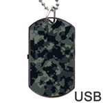 Camouflage, Pattern, Abstract, Background, Texture, Army Dog Tag USB Flash (Two Sides)
