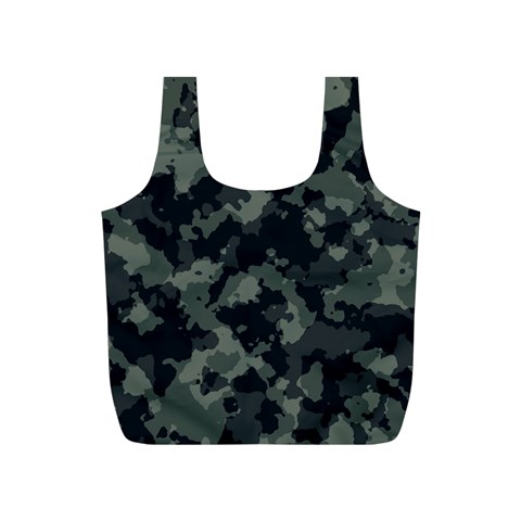Camouflage, Pattern, Abstract, Background, Texture, Army Full Print Recycle Bag (S) from UrbanLoad.com Front
