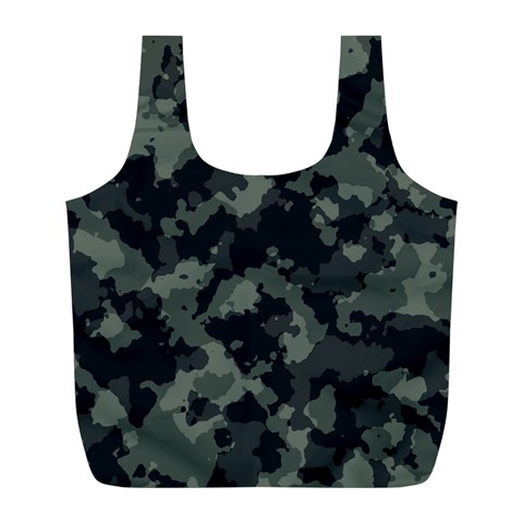 Camouflage, Pattern, Abstract, Background, Texture, Army Full Print Recycle Bag (L) from UrbanLoad.com Front