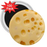 Cheese Texture, Yellow Cheese Background 3  Magnets (100 pack)