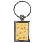 Cheese Texture, Yellow Cheese Background Key Chain (Rectangle)