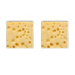 Cheese Texture, Yellow Cheese Background Cufflinks (Square)