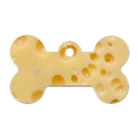 Cheese Texture, Yellow Cheese Background Dog Tag Bone (One Side) from UrbanLoad.com Front