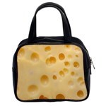 Cheese Texture, Yellow Cheese Background Classic Handbag (Two Sides)
