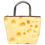 Cheese Texture, Yellow Cheese Background Bucket Bag