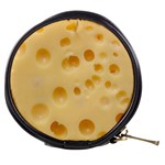 Cheese Texture, Yellow Cheese Background Mini Makeup Bag