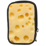 Cheese Texture, Yellow Cheese Background Compact Camera Leather Case