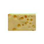 Cheese Texture, Yellow Cheese Background Cosmetic Bag (XS)