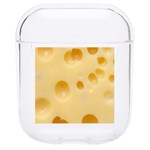 Cheese Texture, Yellow Cheese Background Hard PC AirPods 1/2 Case